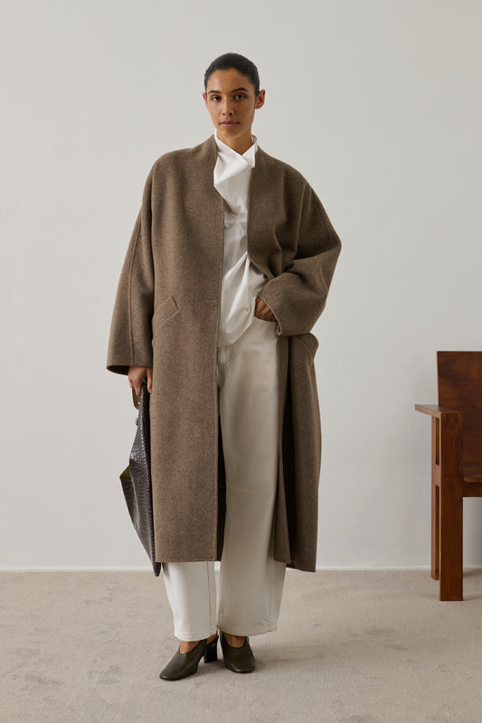 Manteau Harrow - Taupe - Double face - Femme