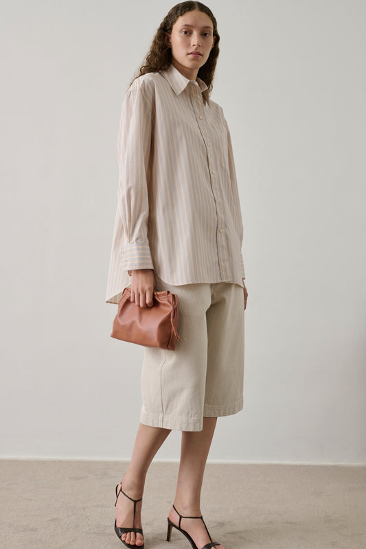 Chemise Carlotta - Orange/Gris - Coton - Femme