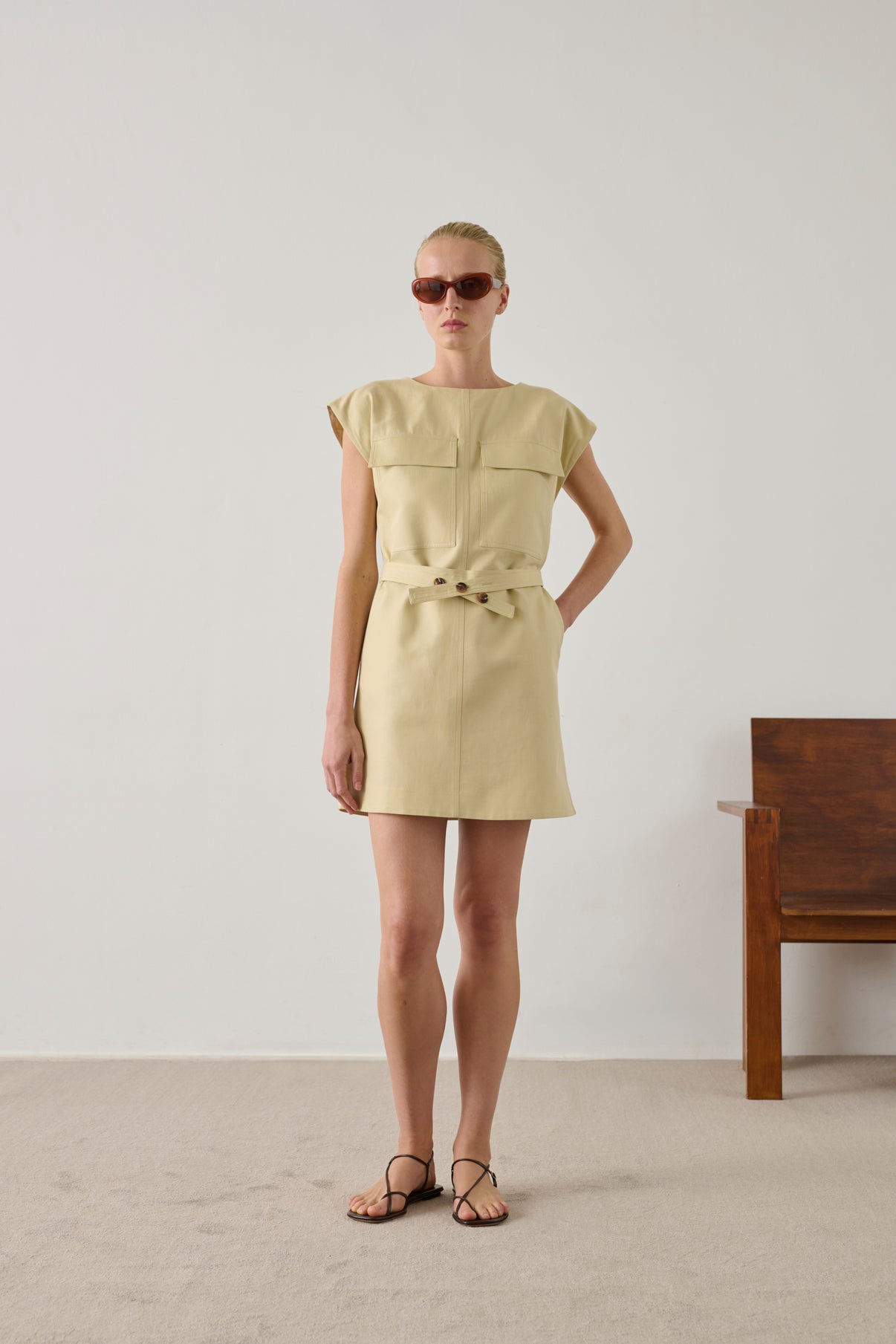 Robe Imane - Crème - Femme vue 1