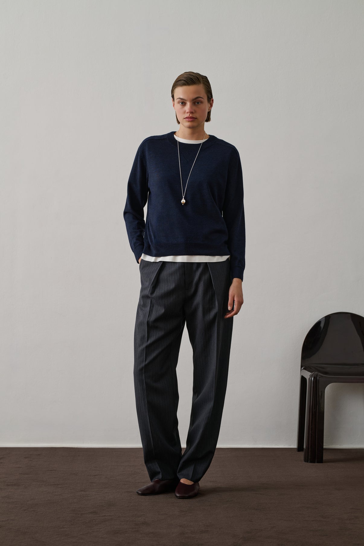 Pull Pio - Navy - Femme vue 3