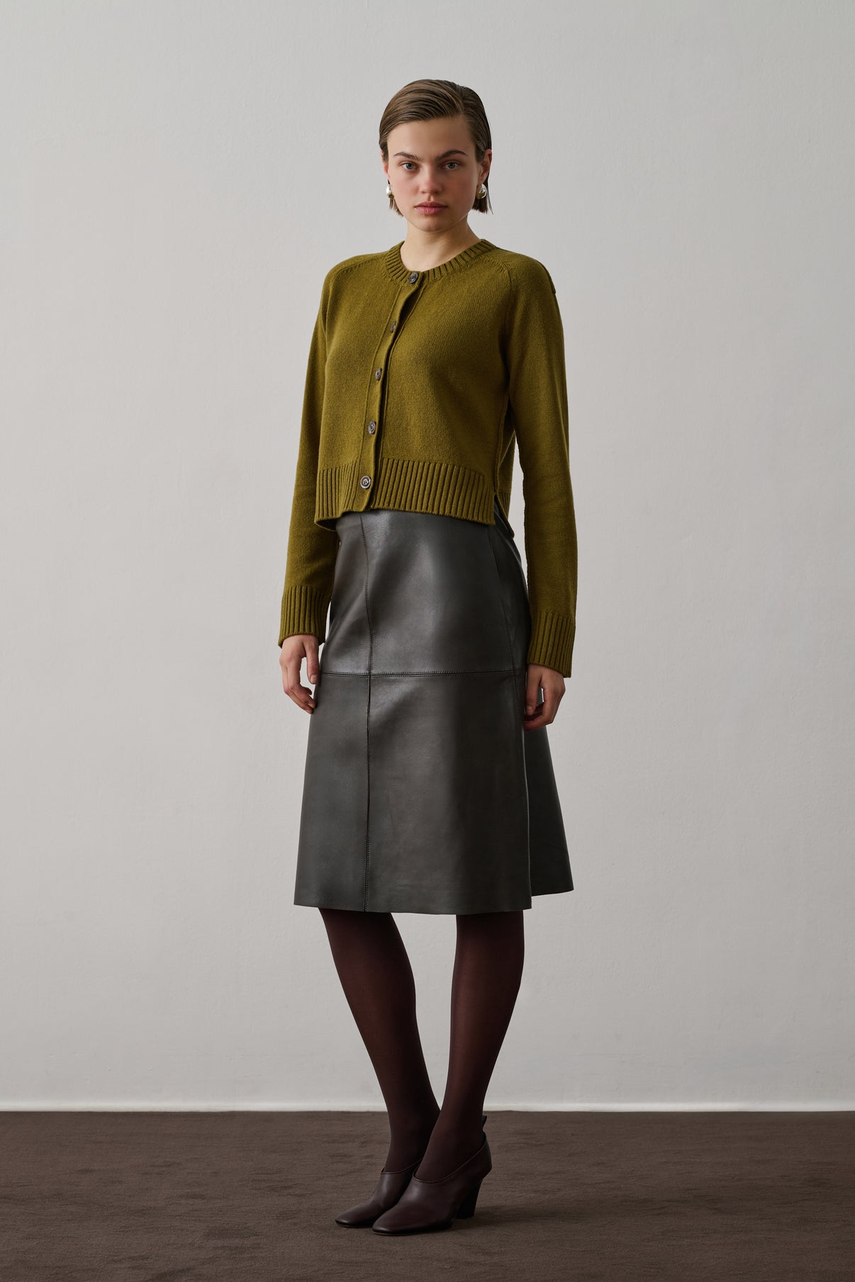 Cardigan Virginia - Bronze - Laine - Femme vue 1