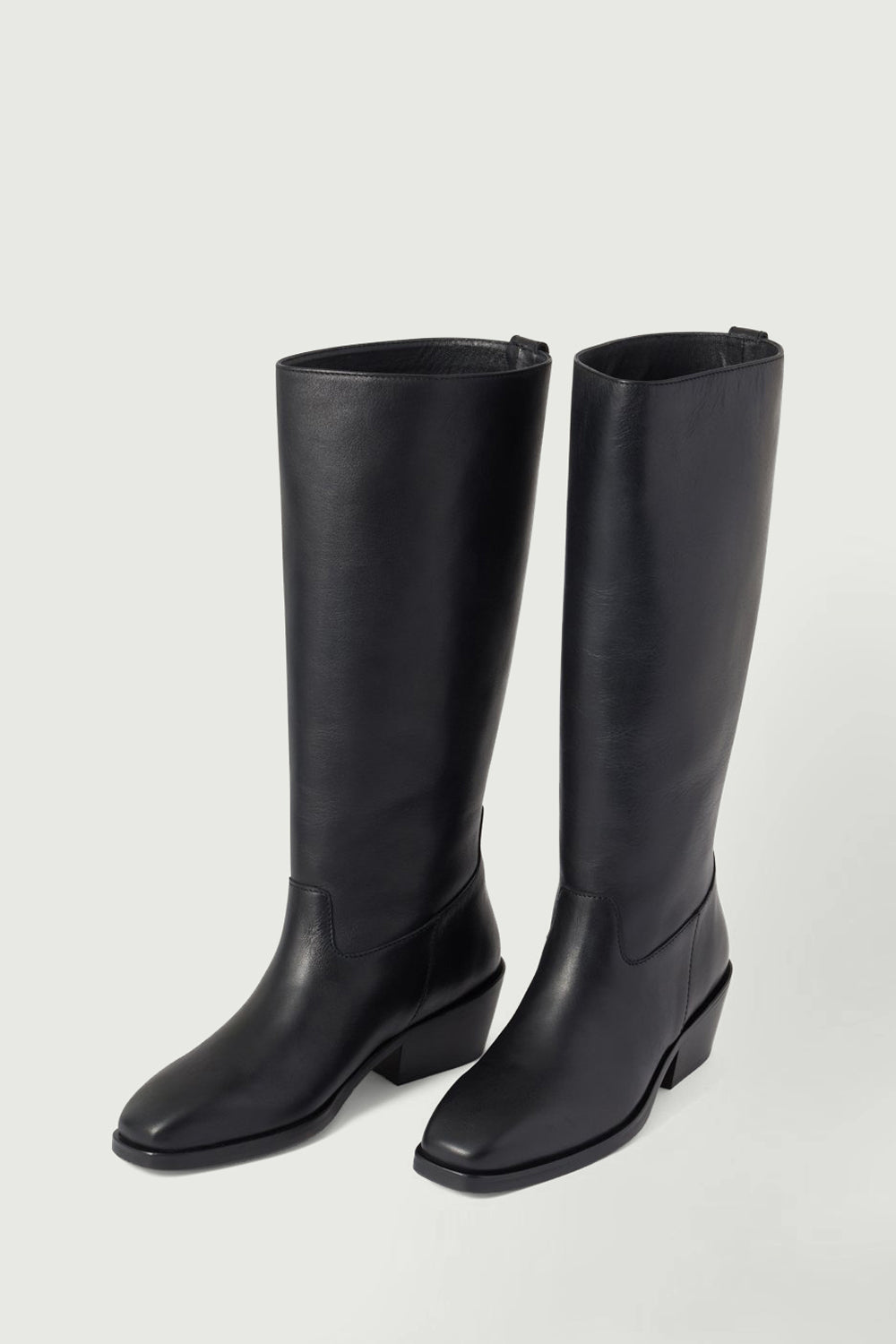 Bottes Bergam - Noir - Cuir - Femme vue 2